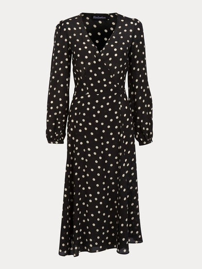 The Violette Black White Dress - XXS