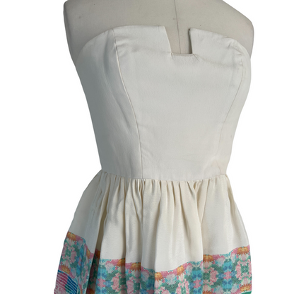White Bustier Dress - 0