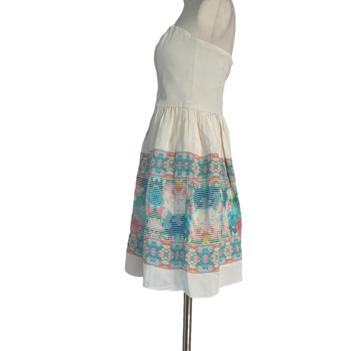 White Bustier Dress - 0
