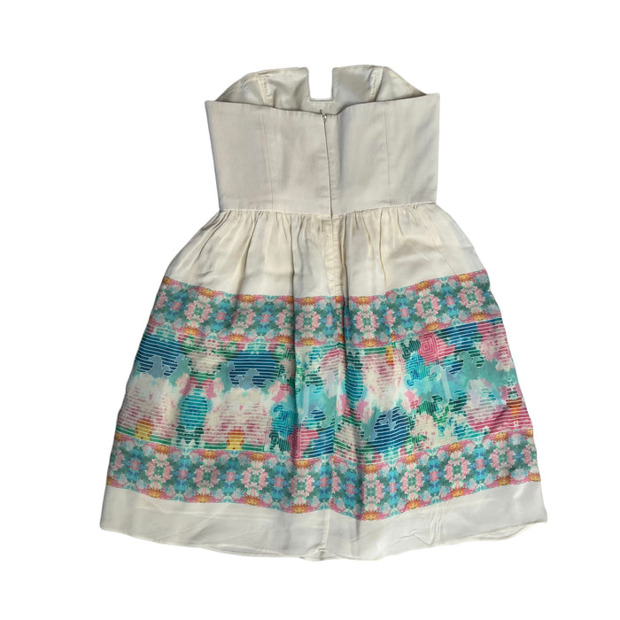 White Bustier Dress - 0