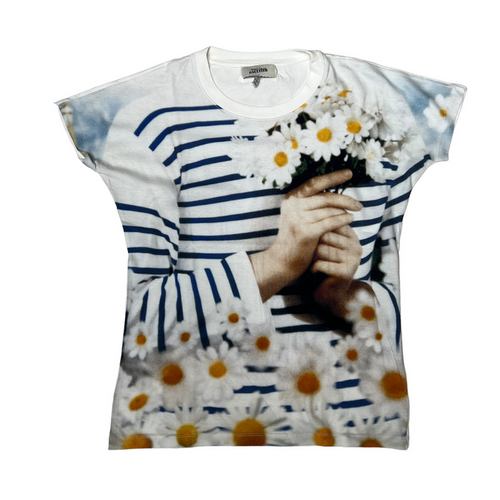 White Graphic T-Shirt - S