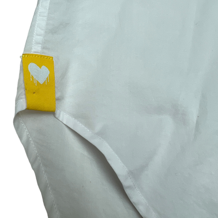 White Shirt with Heart - XS
