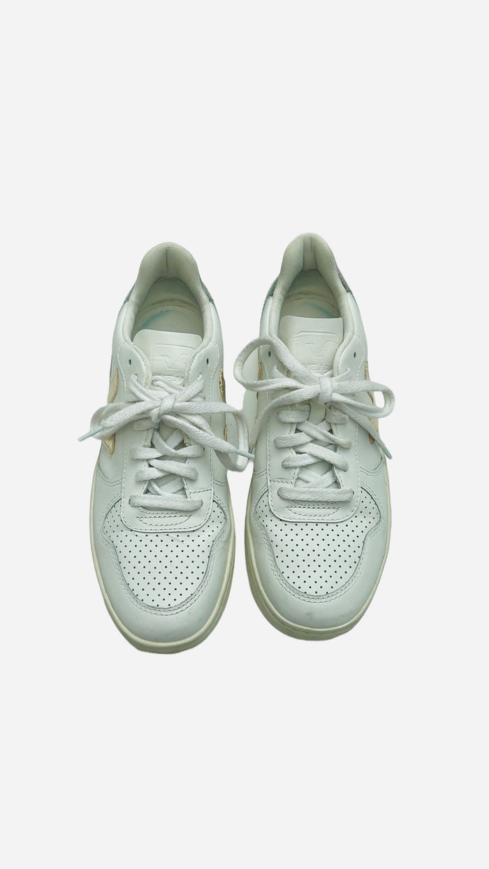 Women's V10 Leather Trainers - 8