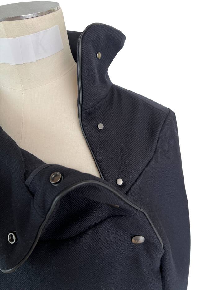 Wool Navy Dress - M
