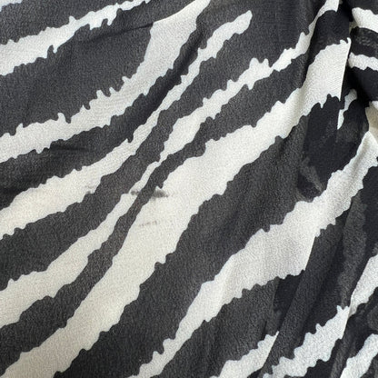 Zebra Print Mini Skirt - XS